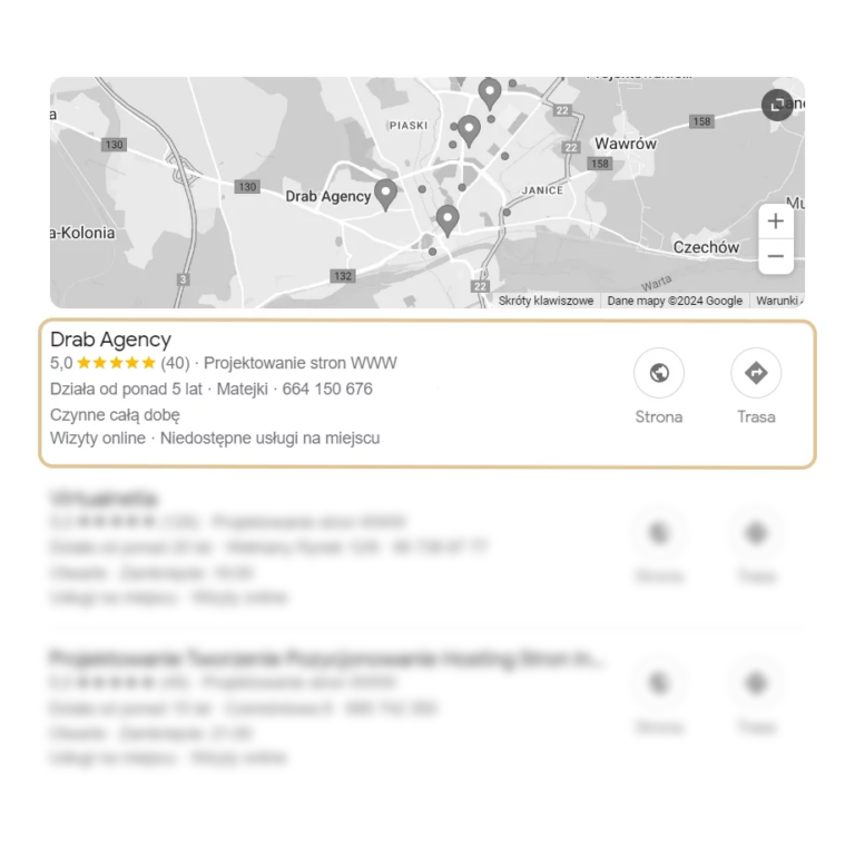 wizytowka google twojej firmy drab agency google moja firma